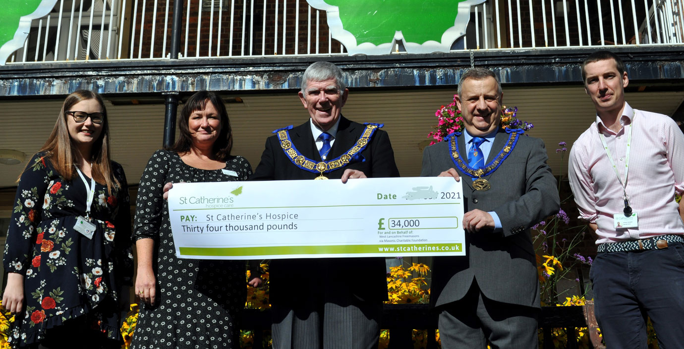 Support For St Catherines Hospice New Project West Lancashire Freemasons
