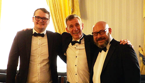 The working tools trio. Pictured from left to right, are: Michael Sjollema, James Wilkes and Neil Callaghan. The working tools trio. Pictured from left to right, are: Michael Sjollema, James Wilkes and Neil Callaghan.