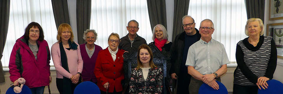 The party of visitors from the Blackpool Civic Trust. The party of visitors from the Blackpool Civic Trust.