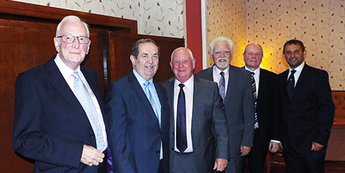 Pictured from left to right, are: Peter Greathead, John Turpin, Harry Cox, David Randerson, Duncan Smith and David Thomas. Pictured from left to right, are: Peter Greathead, John Turpin, Harry Cox, David Randerson, Duncan Smith and David Thomas.