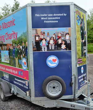 Pictured is the trailer, which has been donated by the WLFC to the West Lancashire branch of the Masonic Fishing Charity. Pictured is the trailer, which has been donated by the WLFC to the West Lancashire branch of the Masonic Fishing Charity.