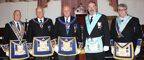 Pictured from left to right, are: Geoffrey Porter, David Ogden, David Winder, Andy Baxendale and Mike Turrisi Pictured from left to right, are: Geoffrey Porter, David Ogden, David Winder, Andy Baxendale and Mike Turrisi
