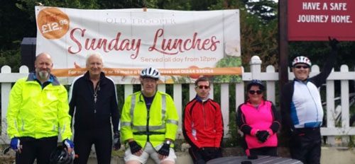 A long wait for lunch at the Old Trooper, from left to right, are: Tony Farrar, Pete Williams, Steve Walls, Chris Bruffell, Angie McShane and Gordon Sandford. A long wait for lunch at the Old Trooper, from left to right, are: Tony Farrar, Pete Williams, Steve Walls, Chris Bruffell, Angie McShane and Gordon Sandford.