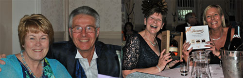 Pictured left: Marie and Frank Parle having a great time. Pictured right: Norma Black and her daughter-in-law Suzanne Black with their prizes. Pictured left: Marie and Frank Parle having a great time. Pictured right: Norma Black and her daughter-in-law Suzanne Black with their prizes.