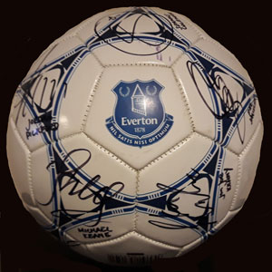 Everton signed ball. Everton signed ball.
