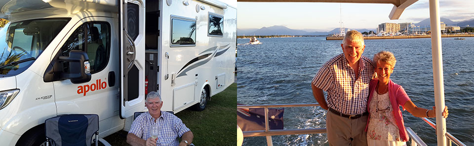Picture left: Our ‘home’ during our ‘Aussie Coastal Adventure’. Picture right: A relaxing dinner cruise around Cairns harbour. Picture left: Our ‘home’ during our ‘Aussie Coastal Adventure’. Picture right: A relaxing dinner cruise around Cairns harbour.