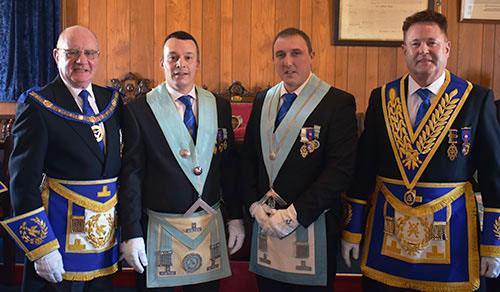 Pictured from left to right, are: David Grainger, Carl Hallows, Craig Boothroyd and Peter Schofield.