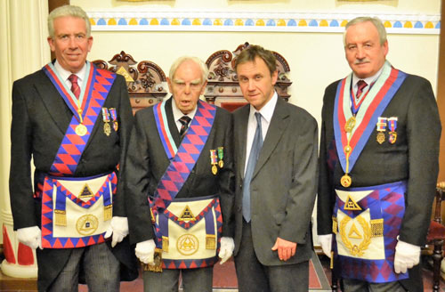 Pictured from left to right, are: Mark Matthews, Les Cairns, David Cairns and Sam Robinson. Pictured from left to right, are: Mark Matthews, Les Cairns, David Cairns and Sam Robinson.