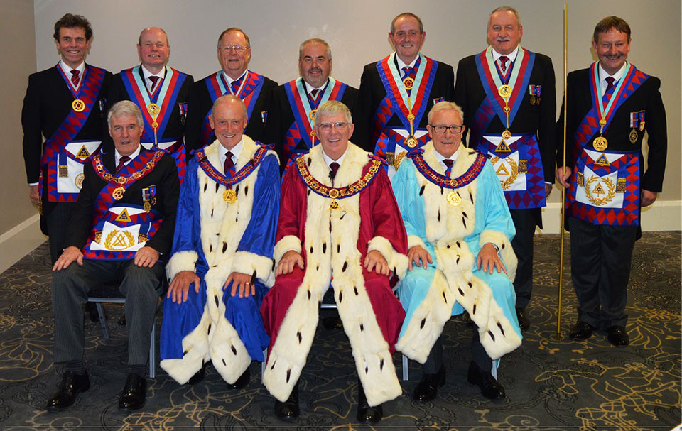 The Royal Arch Cabinet. Pictured from left to right sitting, are: Paul Renton, Barry Jameson, Tony Harrison and Ian Higham. Standing: Michael Threlfall, Duncan Smith, Colin Rowling, Chris Butterfield, Tony Hall, Sam Robinson and Paul Hesketh (PrGDC) The Royal Arch Cabinet. Pictured from left to right sitting, are: Paul Renton, Barry Jameson, Tony Harrison and Ian Higham. Standing: Michael Threlfall, Duncan Smith, Colin Rowling, Chris Butterfield, Tony Hall, Sam Robinson and Paul Hesketh (PrGDC)