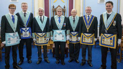 The brethren of Ellesmere Lodge No 3068. The brethren of Ellesmere Lodge No 3068.