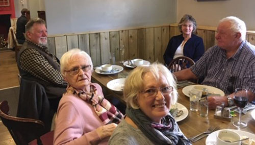 Pictured from left to right, are: Stuart Mason, Joyce Turner, Elaine Dean, Linda Mason and Dennis Read. Pictured from left to right, are: Stuart Mason, Joyce Turner, Elaine Dean, Linda Mason and Dennis Read.