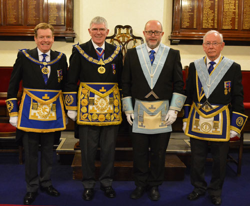 Pictured from left to right, are: Kevin Poynton, Tony Harrison, Robert Wilson (WM) and John McIntyre. Pictured from left to right, are: Kevin Poynton, Tony Harrison, Robert Wilson (WM) and John McIntyre.