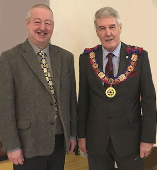 Paul Renton and Stephen Gregory prior to the opening of Christmas Fair. Paul Renton and Stephen Gregory prior to the opening of Christmas Fair.