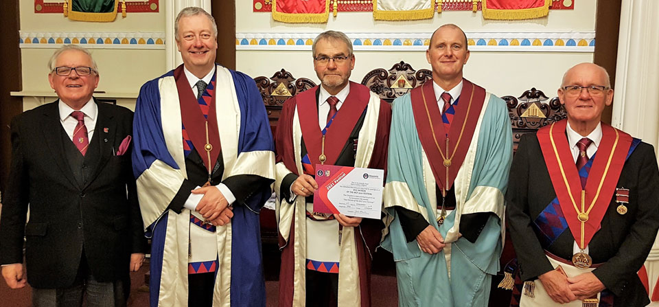Pictured from left to right, are: Peter Connolly, Andrew Beddeson, Barry Fletcher, David Byrne and Brian Kendrick. Pictured from left to right, are: Peter Connolly, Andrew Beddeson, Barry Fletcher, David Byrne and Brian Kendrick.