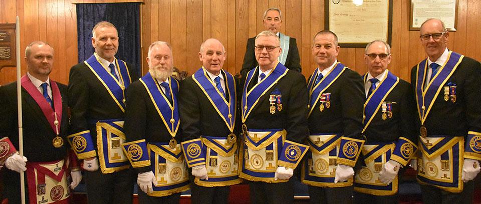 Pictured from left to right, are; Steve McKellar, Barry Fitzgerald, Les Newlands, Barrie Bray, Phil Preston, Garry Norris, Reg Wilkinson and Graham Dowling with David Wilson stood behind. Pictured from left to right, are; Steve McKellar, Barry Fitzgerald, Les Newlands, Barrie Bray, Phil Preston, Garry Norris, Reg Wilkinson and Graham Dowling with David Wilson stood behind.
