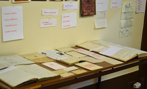 Memorabilia of Everton Chapter on display. Memorabilia of Everton Chapter on display.