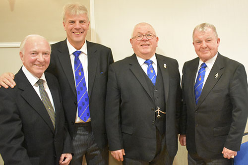 Pictured from left to right, are; Norman Thomas, Ian Thompson, Harry Chatfield and Keith Templeton. Pictured from left to right, are; Norman Thomas, Ian Thompson, Harry Chatfield and Keith Templeton.