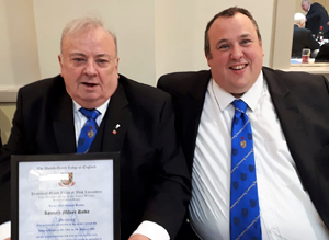 Proud father and son Ken and Stewart Dobie. Proud father and son Ken and Stewart Dobie.
