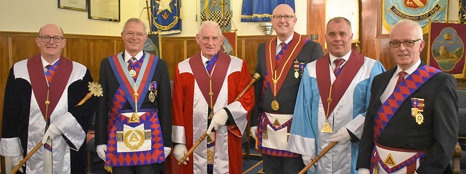 Pictured from left to right, are: Peter While, Chris Band, Tony Bayliff, Gary Rogerson, Gordon Evans and Derek Forrest.