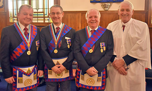 Pictured from left to right, are; Keith Templeton, David Ozanne, Kieron Mullan and David Baker. Pictured from left to right, are; Keith Templeton, David Ozanne, Kieron Mullan and David Baker.
