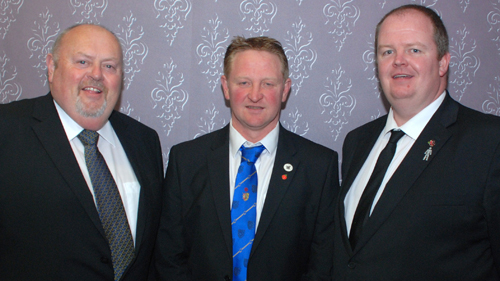 The three ‘special imports’ – the brethren who so superbly gave explanations of the Masonic working tools: from left to right: David Partington, Chris Wilkinson and James Hughes. The three ‘special imports’ – the brethren who so superbly gave explanations of the Masonic working tools: from left to right: David Partington, Chris Wilkinson and James Hughes.