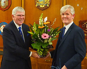 swansong ian harrison maureen receives ward tony wife flowers left his