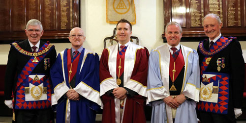 Pictured from left to right, are: Tony Harrison, Chris Todd, Ian White, Barry Corcoran and Barry Jameson.
