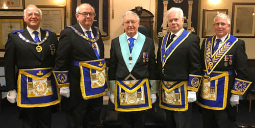 Pictured from left to right, are: David Ogden, Phil Gunning, Derek Ishmael, Jim Wheeldon and Geoffrey Porter. Pictured from left to right, are: David Ogden, Phil Gunning, Derek Ishmael, Jim Wheeldon and Geoffrey Porter.