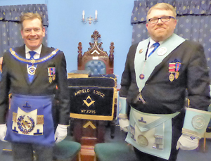 Kevin Poynton (left) welcomed by Alan Ledger Kevin Poynton (left) welcomed by Alan Ledger