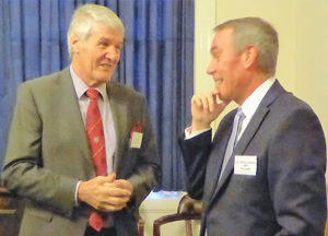 Paul Renton (left) chats to Phillip Summers, WM of City Lodge No 2514 Paul Renton (left) chats to Phillip Summers, WM of City Lodge No 2514