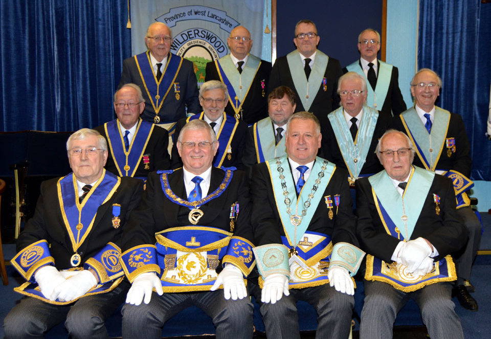 The members of Wilderswood Lodge with Stewart Seddon. The members of Wilderswood Lodge with Stewart Seddon.