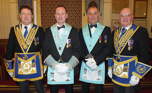Pictured from left to right, are: Group chairman Peter Schofield, Stuart Allison, Gordon Evans and David Grainger. Pictured from left to right, are: Group chairman Peter Schofield, Stuart Allison, Gordon Evans and David Grainger.