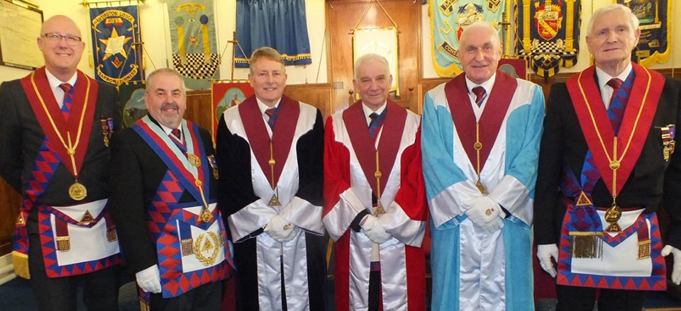 Pictured from left to right at Barrow Chapter are; Gary Rogerson, Chris Butterfield, David Ingham, Mick Lacey, Richard Wilcock and Dave Dryden.