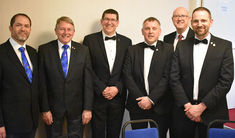 Pictured from left to right, are; Paul Mason, David Ingham, John Reed, Paul Ackred, group vice chairman Gary Rogerson and Stuart Braithwaite Pictured from left to right, are; Paul Mason, David Ingham, John Reed, Paul Ackred, group vice chairman Gary Rogerson and Stuart Braithwaite