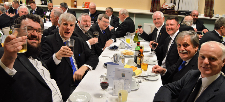 Enjoying the festive board. Enjoying the festive board.