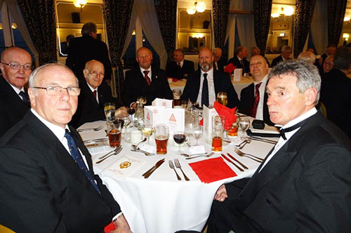 Pictured from left to right, are: Eric Peat, Alan Fairhurst, Tony Hough, John Cross, Tony Farrar, Peter Dunn and Sandy Walls. Pictured from left to right, are: Eric Peat, Alan Fairhurst, Tony Hough, John Cross, Tony Farrar, Peter Dunn and Sandy Walls.
