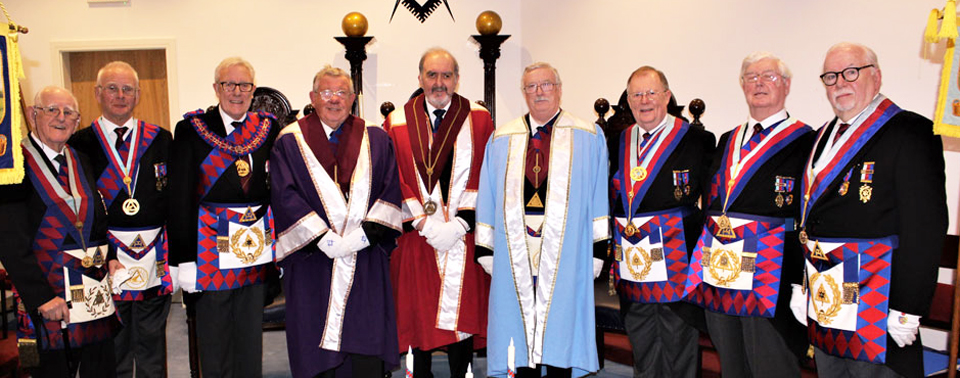 Pictured from left to right, are: Tony Johnson, Jim Hardman, Ian Higham, David Emmett, John Phillips, Charles Makinson, Colin Rowling, Brian Hayes and Mike Adams.