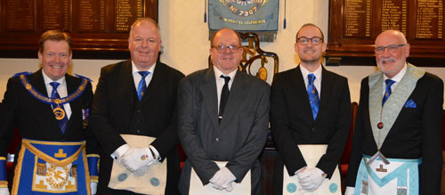 Pictured from left to right, are: Kevin Poynton, Jonathan Wood, Paul Taylor, Sam Rigby and Paul Santus.
