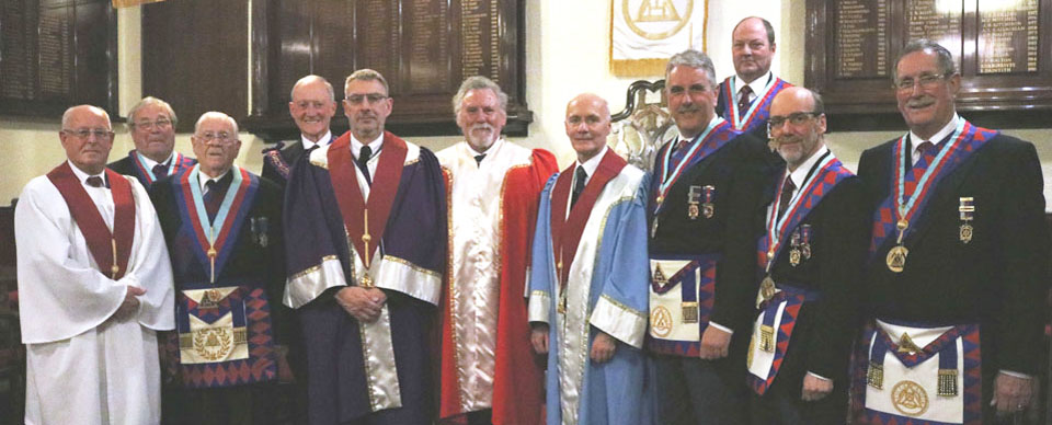 The three principals with their guests. The three principals with their guests.
