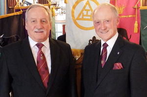 Sam Robinson (left) and Barry Jameson Sam Robinson (left) and Barry Jameson