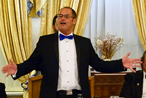 John Lea responding to the toast to the WM. John Lea responding to the toast to the WM.