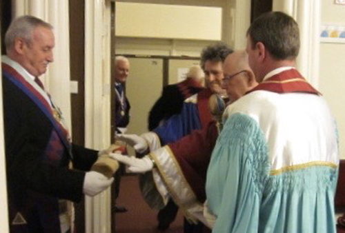 Sam Robinson holds the charter as companions retire Sam Robinson holds the charter as companions retire