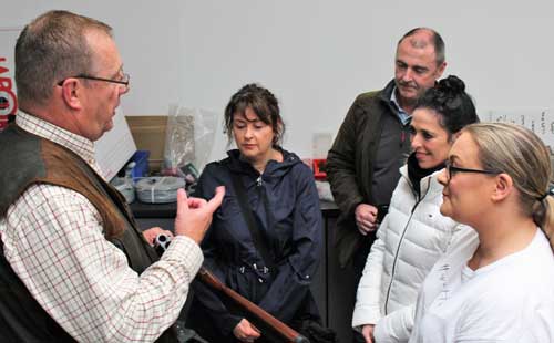 Pictured from left to right, are: Instructor Ian Turner with Rachel Watson, James Henderson, Julie Henderson and Shona Ashford.