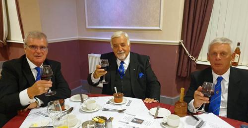 Enjoying the festive board, pictured from left to right, are: John Selley, Barry Dickinson and John Lomax. Enjoying the festive board, pictured from left to right, are: John Selley, Barry Dickinson and John Lomax.
