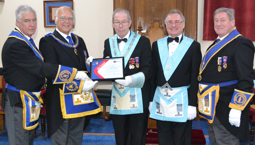 Pictured from left to right, are: Simon Hanson, David Ogden, Donald Polson, Paul Taylor and Neil McGill. Pictured from left to right, are: Simon Hanson, David Ogden, Donald Polson, Paul Taylor and Neil McGill.