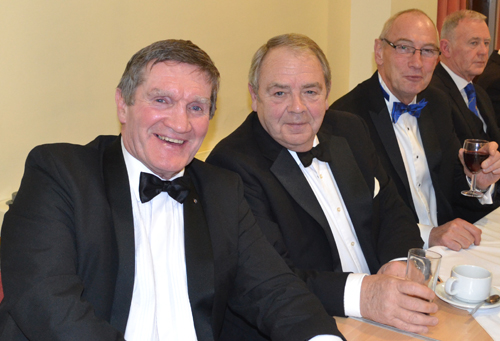 Pictured left to right at the festive board, are: Jim Hamilton, John Clare, Richard Holdstock and Alan Hilton. Pictured left to right at the festive board, are: Jim Hamilton, John Clare, Richard Holdstock and Alan Hilton.