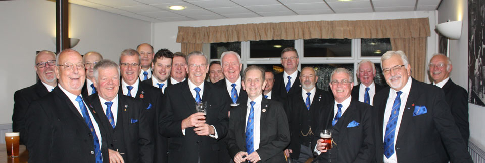 The ‘Wigan Wanderers’ turn out in force to celebrate with Alan. The ‘Wigan Wanderers’ turn out in force to celebrate with Alan.