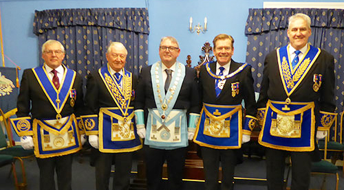 Pictured from left to right, are: Mike Cunliffe, Howard Jones, Peter Ryan, Kevin Poynton and Andrew Whittle. Pictured from left to right, are: Mike Cunliffe, Howard Jones, Peter Ryan, Kevin Poynton and Andrew Whittle.