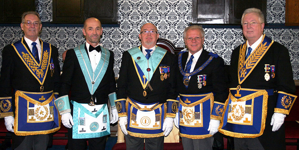 Pictured from left to right, are: Howard Griffiths, Craig Robinson, Barry Tomlinson, Derek Parkinson and John Murphy. Pictured from left to right, are: Howard Griffiths, Craig Robinson, Barry Tomlinson, Derek Parkinson and John Murphy.