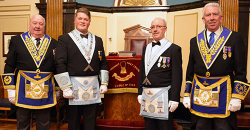 Pictured from left to right, are: Peter Levick, Dave Massam, Elfyn Parry and Mark Matthews. Pictured from left to right, are: Peter Levick, Dave Massam, Elfyn Parry and Mark Matthews.